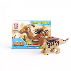 77037-1/4 démontage et assemblage en plastique bloc de construction briques dinosaure série bricolage modèle jouets pour enfants