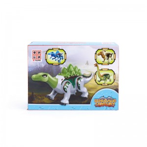 77037-1/4 Ապամոնտաժում և հավաքում Պլաստիկ շինարարական բլոկ Աղյուսներ Dinosaur Series DIY մոդելային խաղալիքներ երեխաների համար