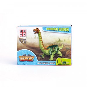 77037-1/4 Pembongkaran lan Perakitan Blok Bangunan Plastik Batu Bata Dinosaurus Series Model DIY Mainan kanggo Bocah-bocah