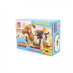 77037-1 / 4 التفكيك والتجميع البلاستيكي مكعبات بناء سلسلة ديناصور DIY نموذج لعب للأطفال