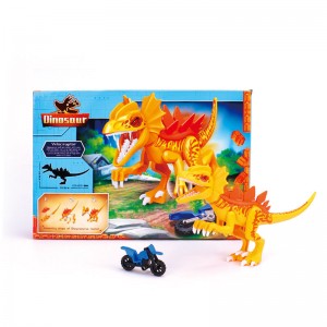 77118 runtuyan Dinosaurus Disassembly na Majelis DIY Modél Toys pikeun Kids Plastik Dinosaurus Dunya Blok Gedong Bata Dinosaurus Abad Opat Gaya Dinosaurus Campuran