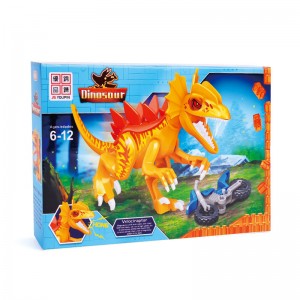 77118 Dinosaur sorozat szét- és összeszerelhető barkácsmodell játékok gyerekeknek műanyag dinoszaurusz világ építőkockák dinoszaurusz század négy stílus dinoszaurusz vegyes