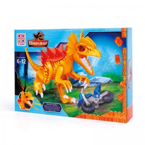 77118 série de dinosaures démontage et montage bricolage modèle jouets pour enfants en plastique dinosaure monde bloc de construction briques dinosaure siècle quatre styles dinosaure mélangé