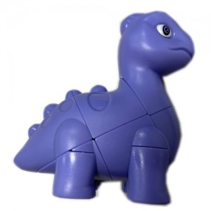 Нова волшебна коцка во облик на диносаурус, пластична еколошка интелигентна играчки за поддршка приспособени играчки со фигури за деца