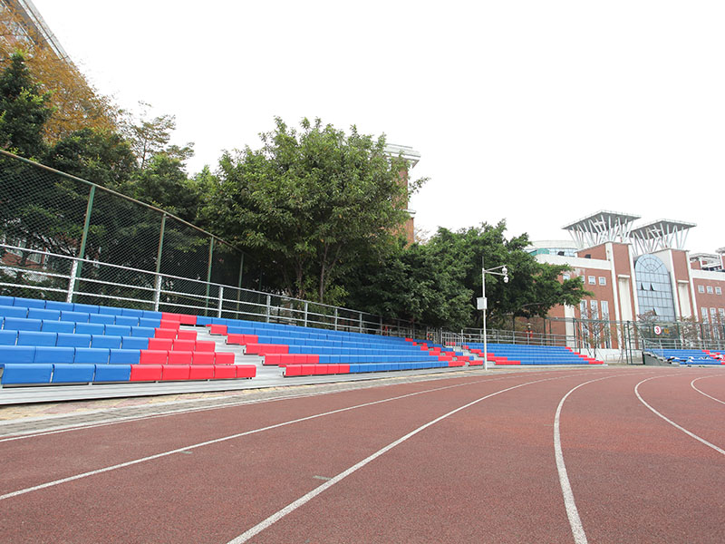 Aluminijasta stojala na stadionu Guangzhou No.1 Middle School, provinca Guangdong