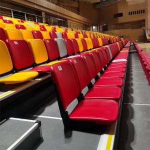 Přední sklopné teleskopické tribuny Automatická sklápěcí tribuna Stadionová židle zatahovací tribuna YY-FT-P