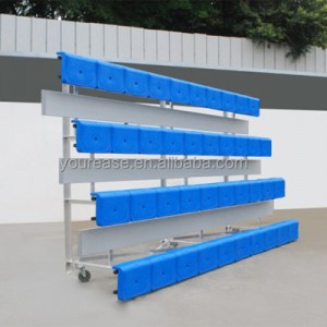 4 Rows Movable Aluminum Bleachers Portable Grandstands Seating para sa Outdoor at Indoor YY-LK-P