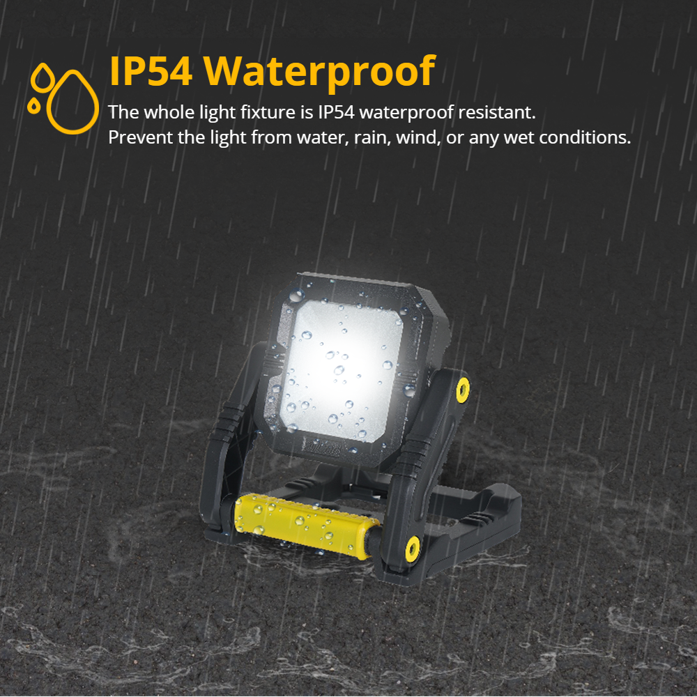 F-LG311 3 modos de brillo Luz de traballo LED recargable portátil con trípode telescópico Imaxe destacada