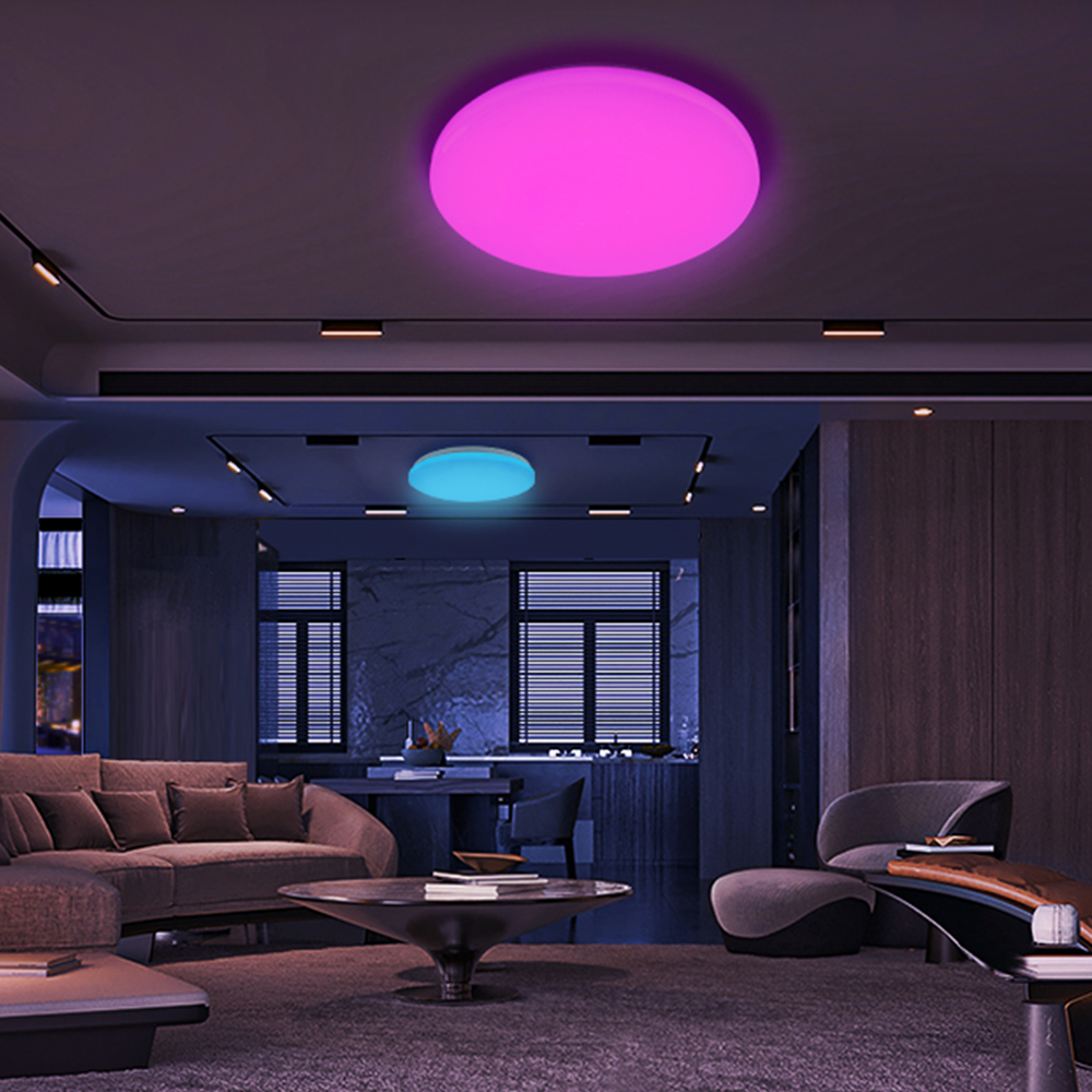 Smart-CE2007 RGB CCT Dimmable Smart LED Ceiling Lights Featured Hoton