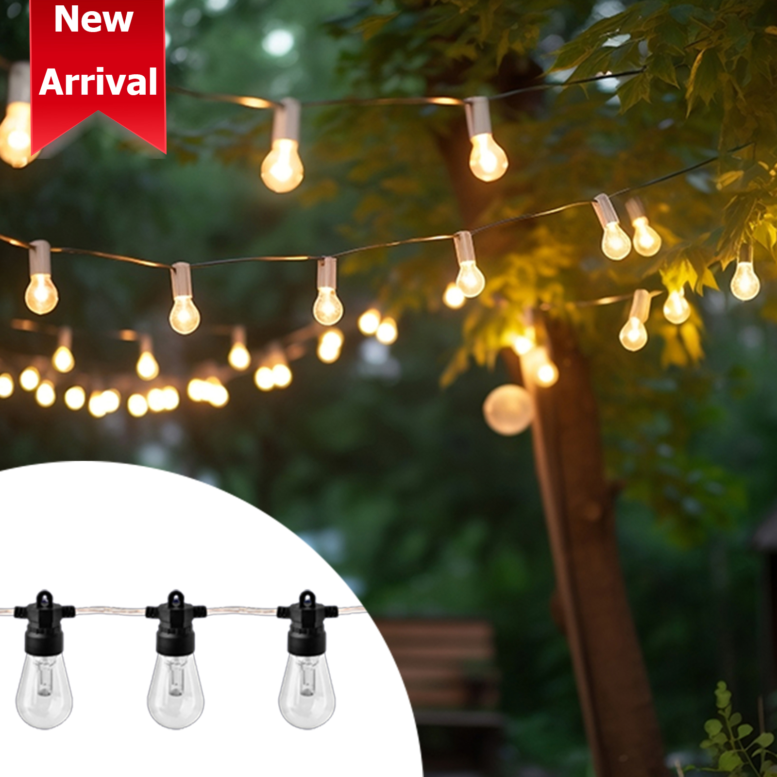 LD3114C Wholesale WIFI RGB Smart Outdoor String Lights & Fairy Copper Wire Lights 2 in 1 China Factory Supplier – Yourlite