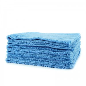 380gsm Edgeless Dual Pile Microfiber Buffing နှင့် Polishing Towels
