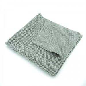 Pearl Weave ຂັດ microfiber ແລະ buffing towel 400gsm