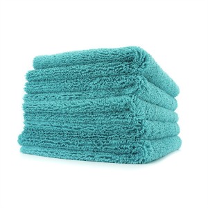 400gsm 16 ″ x16 ″ Hindura birambuye Microfiber Towel Imodoka Isukura Edgeless Intego zose Imodoka Amashanyarazi Amashanyarazi