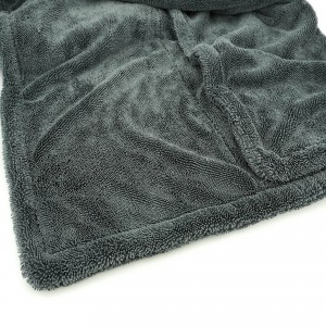 toalhas de secagem de Microfiber do laço da torção 1200gsm
