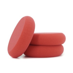 Red 4” Foam Wax Applicator Pads ， Car Detailing Buffing Pads for Waxing Polishing Paint Ceramic