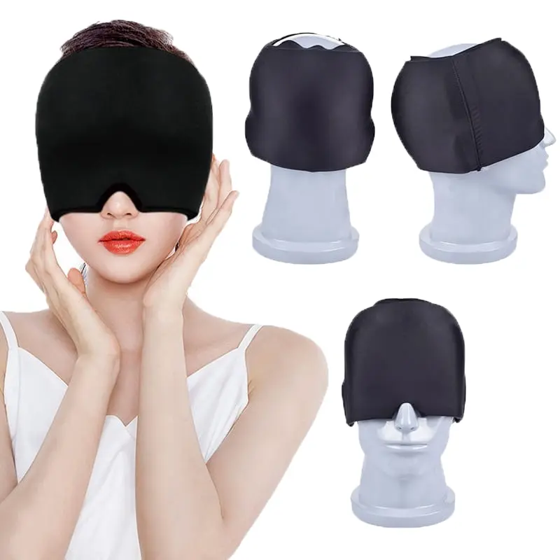 Reusable Gel Cooling Ice Cover for Waist Migraine Relief Cold compress head cover
