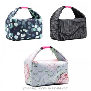 Торба за ручек за жени Изолирана торба за ручек Модна торба за ладење Термичка кутија за ручек со отстранлив ремен за рамо за работа/пикник/плажа