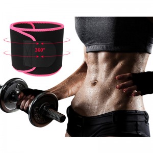 Waist Trimmer Premium Exercise Workout Ab Belt for Women & Men Adjustable Stomach Trainer & Back Support Black Trim Fits 24-42″