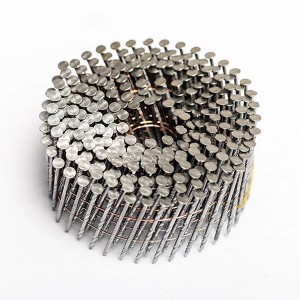 MANUFACTURER 15 degree 2 ”x.099” pneumatic galvanized pallet roofing common coil nails for nail gun