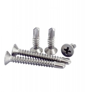 Stainless Steel 1000 Hours finishing Flat Head Self Drill tail Screws