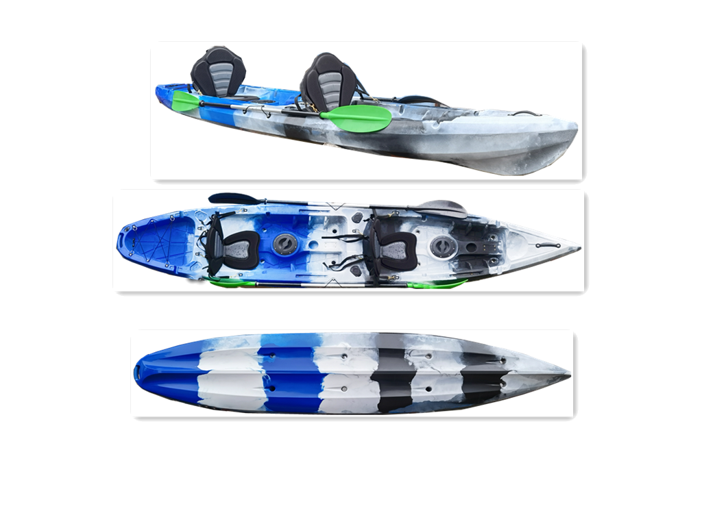 3.8 meters Doulbe Kayak for Recreation and Fishing Featured Image