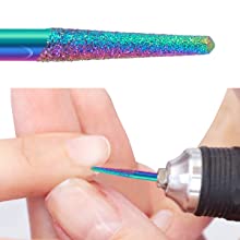 Nail Drill Bits -Diamond Nail Drill Bits  3/32 inch Nail Bits for Remove Acrylic Gel Nails Cuticle Manicure Pedicure Tools
