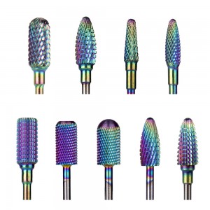 Tungsten Carbide Nail Drill Bits Nail File Bits  3/32 inch for Acrylic Gel Nails Cuticle Manicure Pedicure