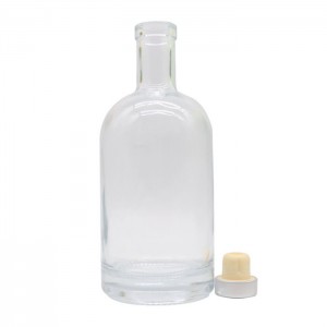 200ml 250ml 375ml 500ml 750ml 1000ml Glass Vodka Bottle With Cork