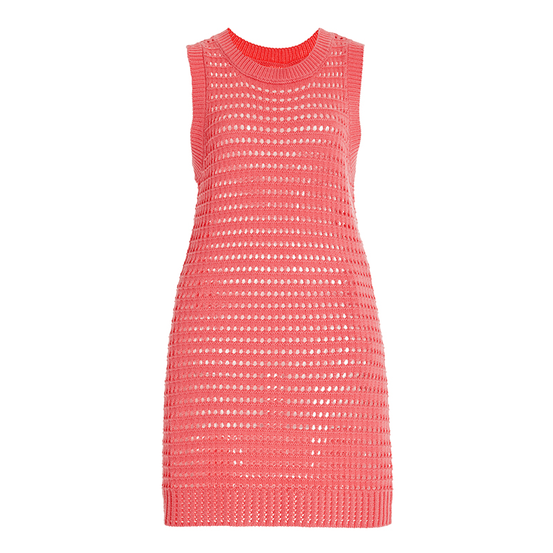 SS230727 Merino Wool Vicose Talent Blends Minimalism Free Skimming Mini Silhouette Dress