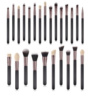 ປ້າຍສ່ວນຕົວ 25pcs ແປງແຕ່ງຫນ້າເຄື່ອງສໍາອາງ set face powder contour eyeshadow brush