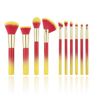 2023 แปรงแต่งหน้ามัลติฟังก์ชั่นใหม่ Professional Custom Foundation Lipstick Eye Makeup Brush Set