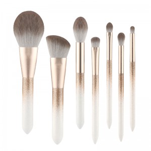 Customize Premium Makeup Brush Set 7ks Vegan Foundation Powder Oční stíny Cestovní štětce na make-up