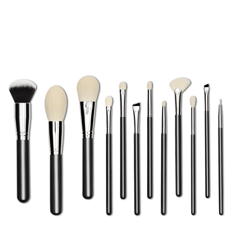 SHENZHEN YRSOOPRISA Professional Premium Natural Synthetic Hair 12Pcs Makeup Brush Set