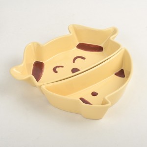 New products Manufacturer Creativity Cut Dog Cat Drinking Pet Feeder Bowl