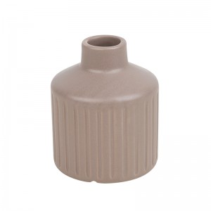 ODM-versiering Unieke keramieksilindervormige gestreepte parfuum-aromaterapie-bottelverspreider