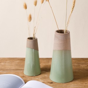 Keramik Factory Heminredning Centerpieces Bud Vase Vintage snidade bordsvas