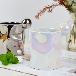 Wholeslae Office Home Irregular Creative Ceramic Coffee Milk Mug Juft Water Cup
