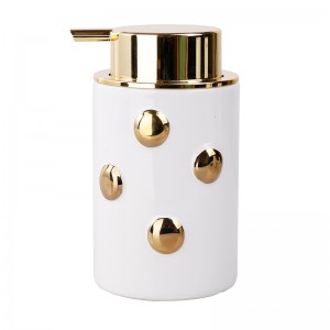 Fábrica de cerámica de alta calidade con deseño moderno de botóns brancos de 4 pezas para accesorios de baño de hoteis