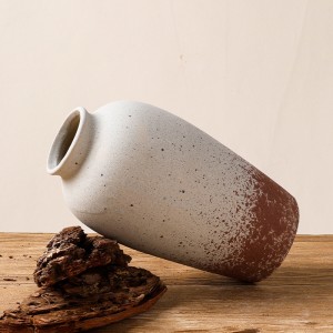 សេរ៉ាមិច រោងចក្រផ្កា វ៉ាស Rustic Nordic Matte Vase