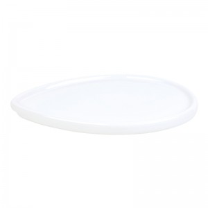 Manifattur ODM dekorattiv taċ-ċeramika igglejżjat Waterdrop-Shaped Breakfast Plate