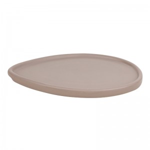Proizvajalčev okrasni krožnik za zajtrk v obliki vodne kapljice, glazirane keramike ODM