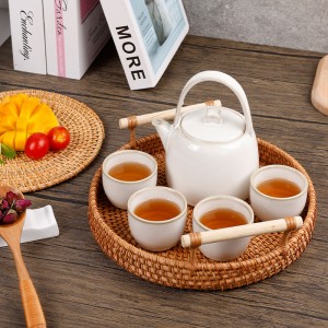 Produk Anyar Handmade Iinditan Cina Keramik Tea Pot Jeung Piala Set