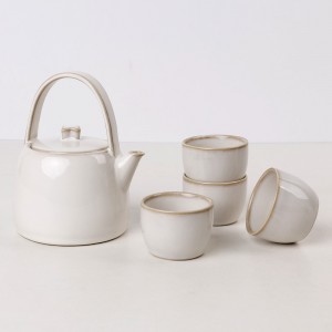 Sehlahisoa se secha se entsoeng ka letsoho sa Chinese Ceramic Tea Pit le Sete ea Mohope