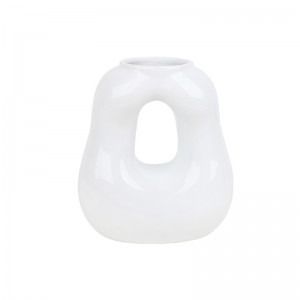 Производитель высококачественной современной декоративной керамической круглой трубки для жидкости, креативной вазы