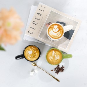 Fabriekshandgemaakte gepersonaliseerde keramische koffierasterpatroonmok voor cadeau