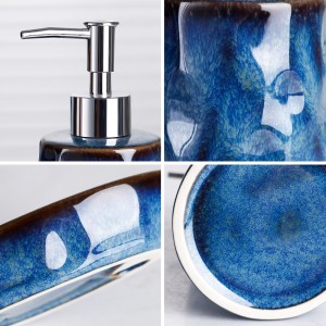 Ceramic Factory ODM Set modern de toaletă pentru baie din patru piese cu glazură la cuptor