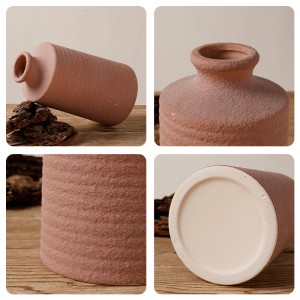 Ceramic Factory Artistic Table Matte Flower Ceramic Vases para sa Home Decor