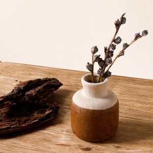 Mini jarrón de cerámica de fábrica de cerámica para decoración del hogar, regalo creativo personalizado