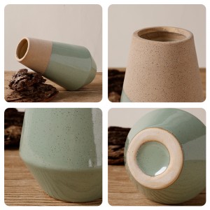 Vaso Modernu di Ceramica Matte di Fabbrica di Ceramica Per Arredamentu di Fiori Secchi