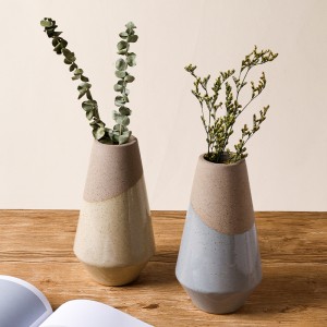 Ceramic Factory Модерна матова керамична ваза за аранжиране на сухи цветя Декорация на дома